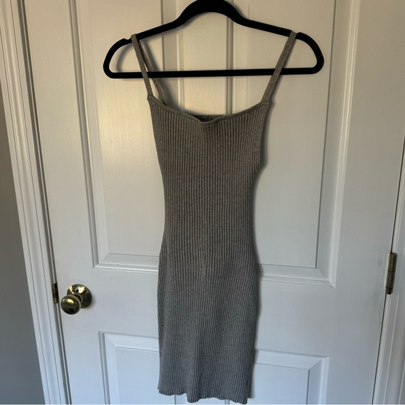 Backless Mini Sweater Dress - Picture 1 of 3